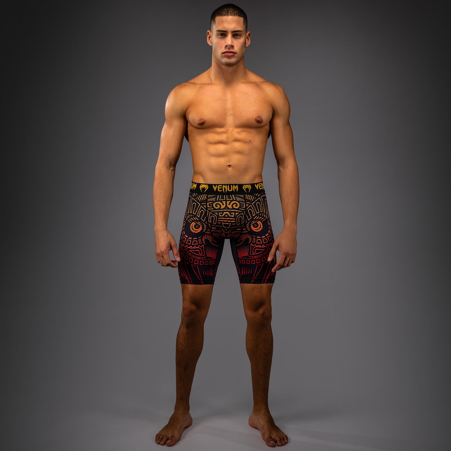 venum-quetzal-fury-vale-tudo-shorts-schwarz-fury-rot-tangerine image 5