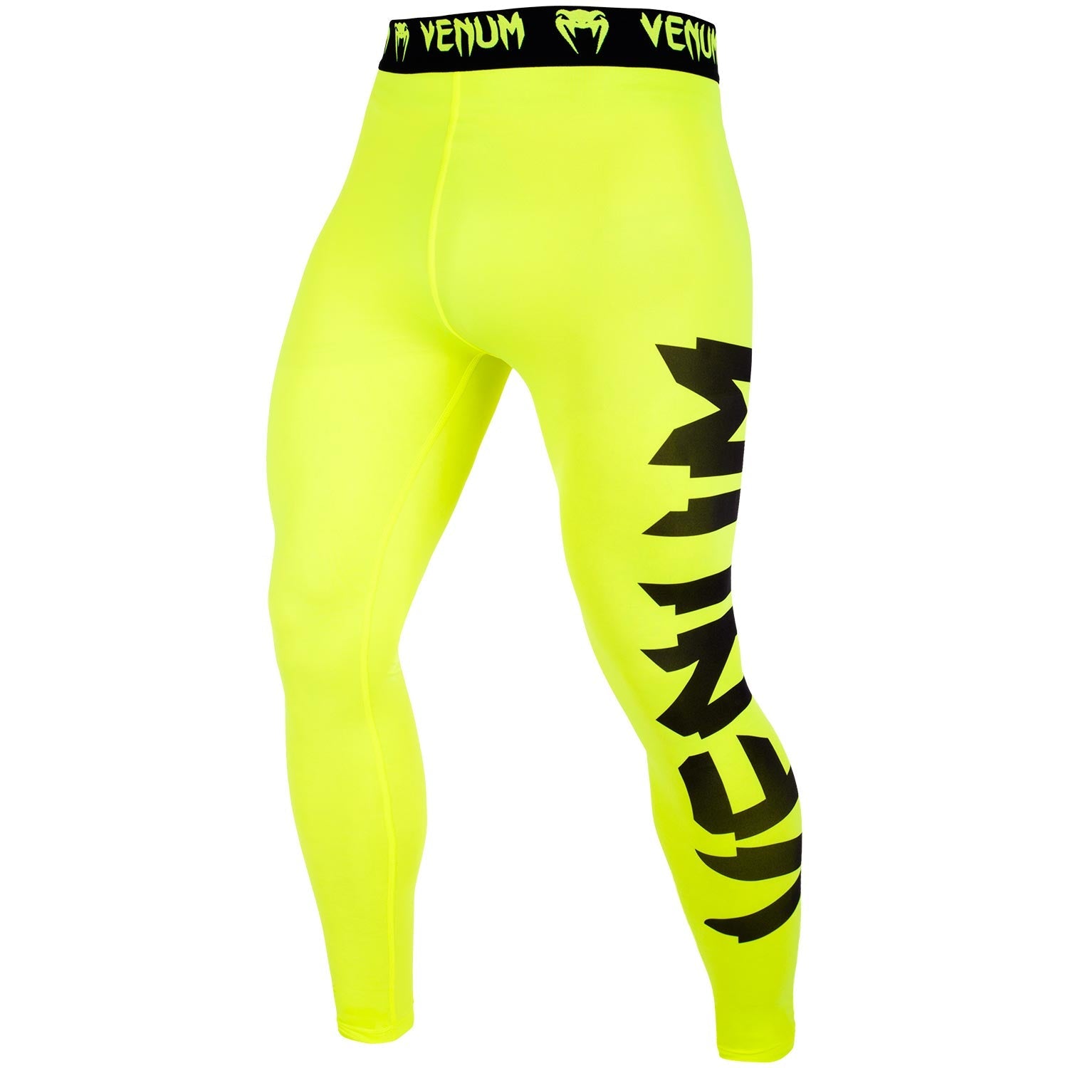 venum-giant-spats-kompressionshose-neongelb-schwarz image 1