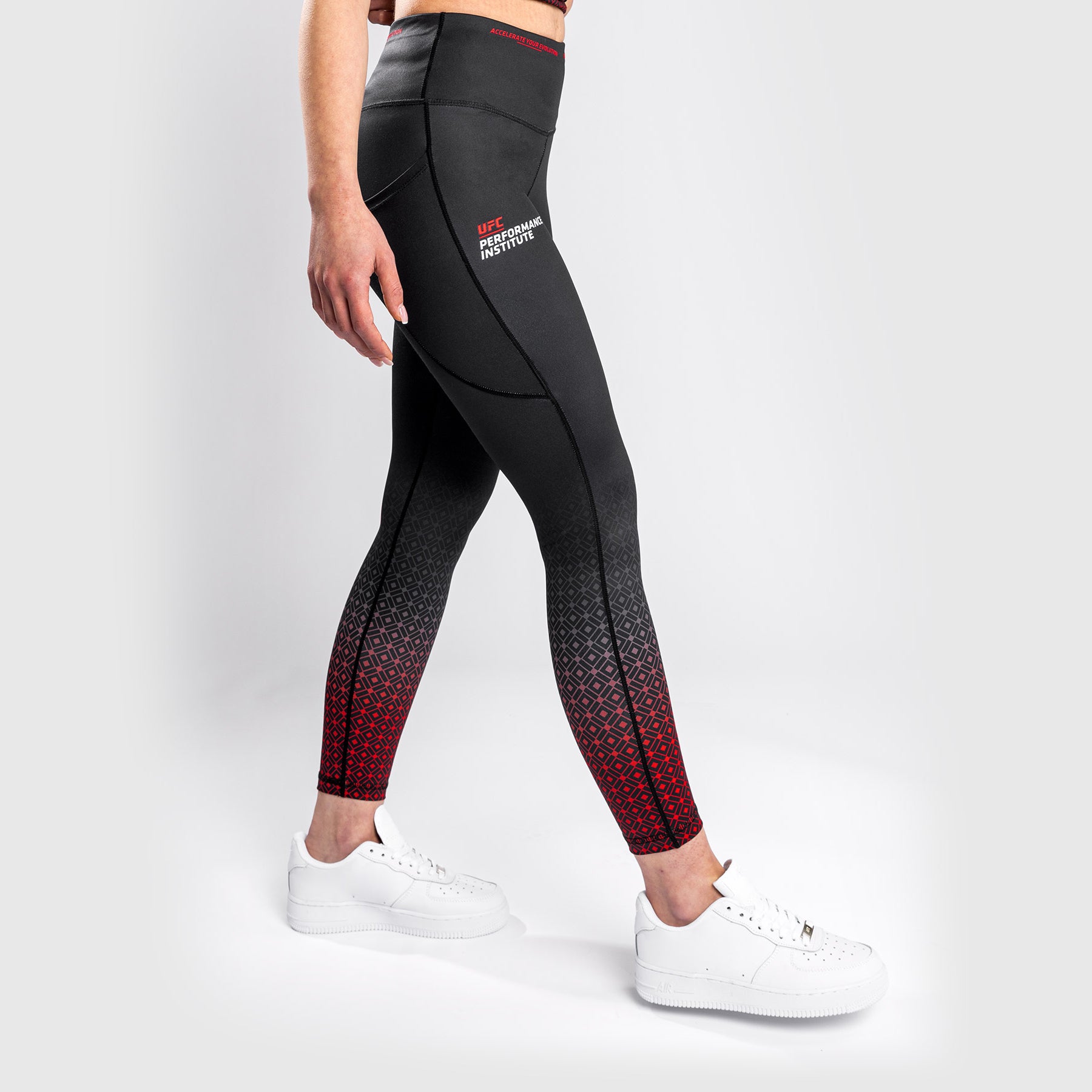 venum-ufc-performance-institute-leggings-damen-schwarz-rot image 4