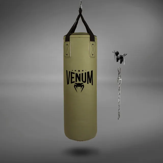 venum-origins-boxsack-khaki-schwarz-inkl-deckenhalterung image 1