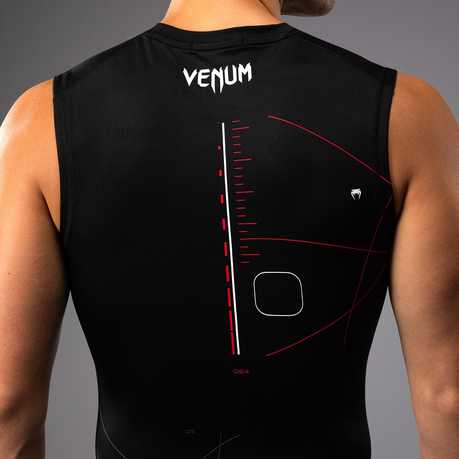 venum-tactical-xt-herren-rashguard-ohne-rmel-schwarz-feuerrot image 6