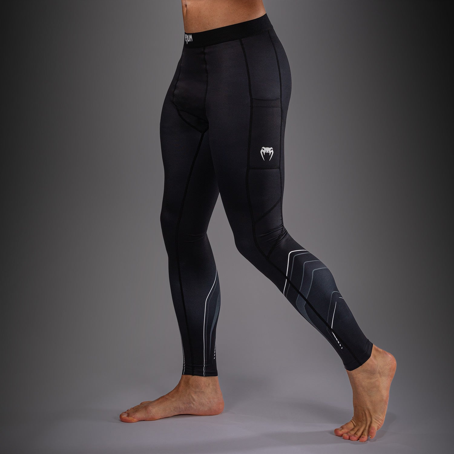 venum-streamline-spats-herren-schwarz-wei image 2