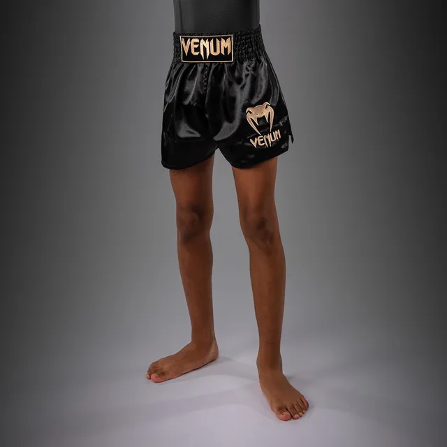 venum-classic-muay-thai-shorts-f-r-kinder-schwarz-gold image 1