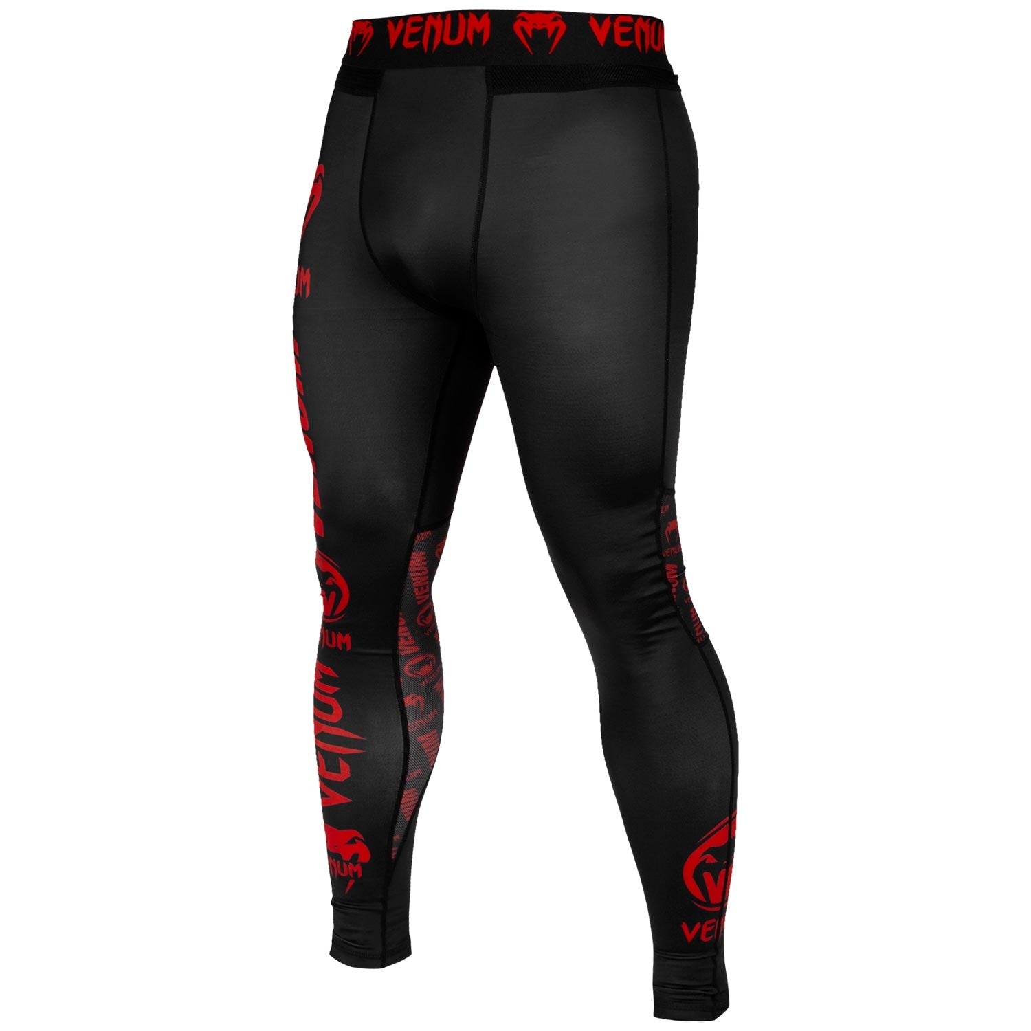venum-logos-kompressionshose-schwarz-rot image 2