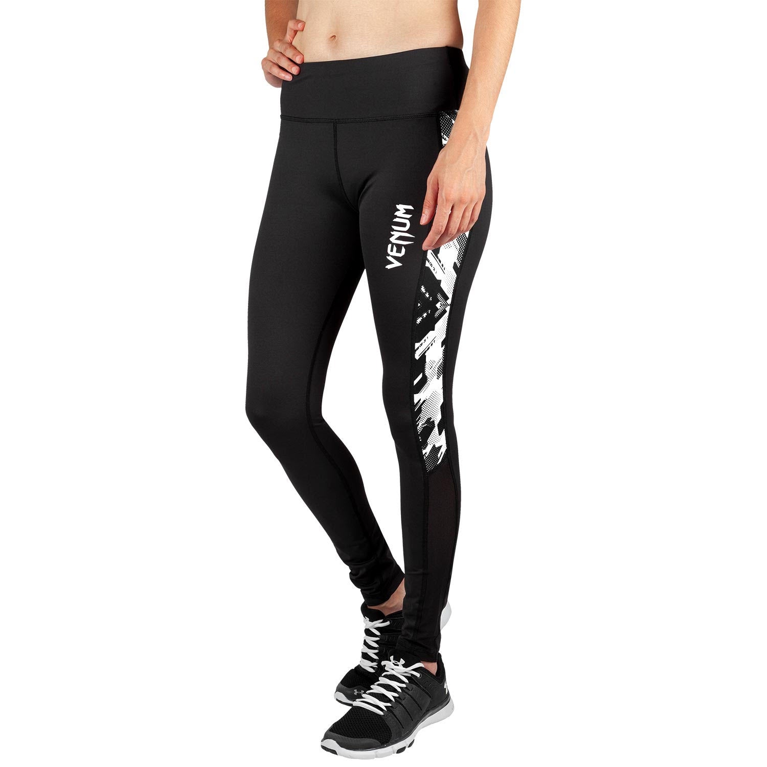 venum-tecmo-leggings-damen-schwarz-wei image 2