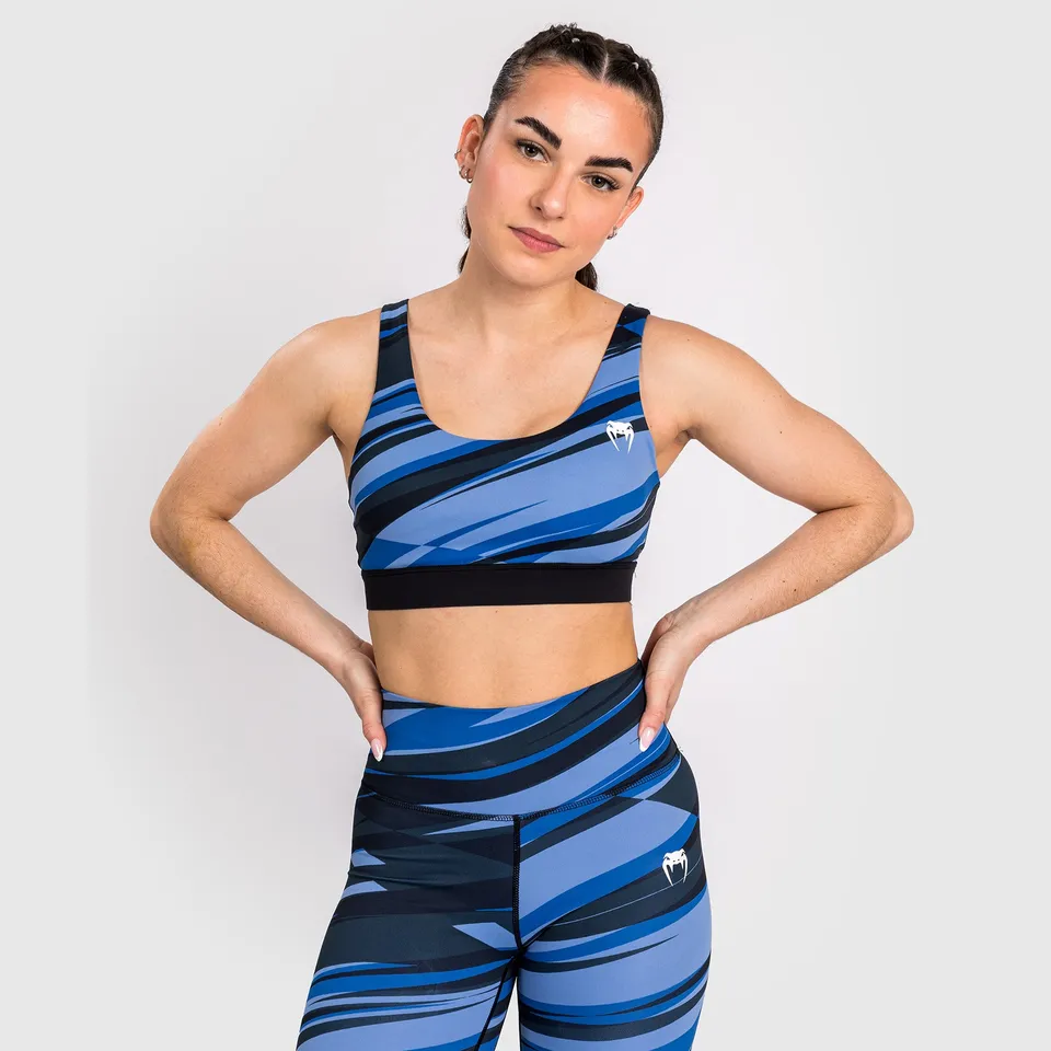 venum-abyss-frauen-sport-bh-schattenblau-schwarz image 1