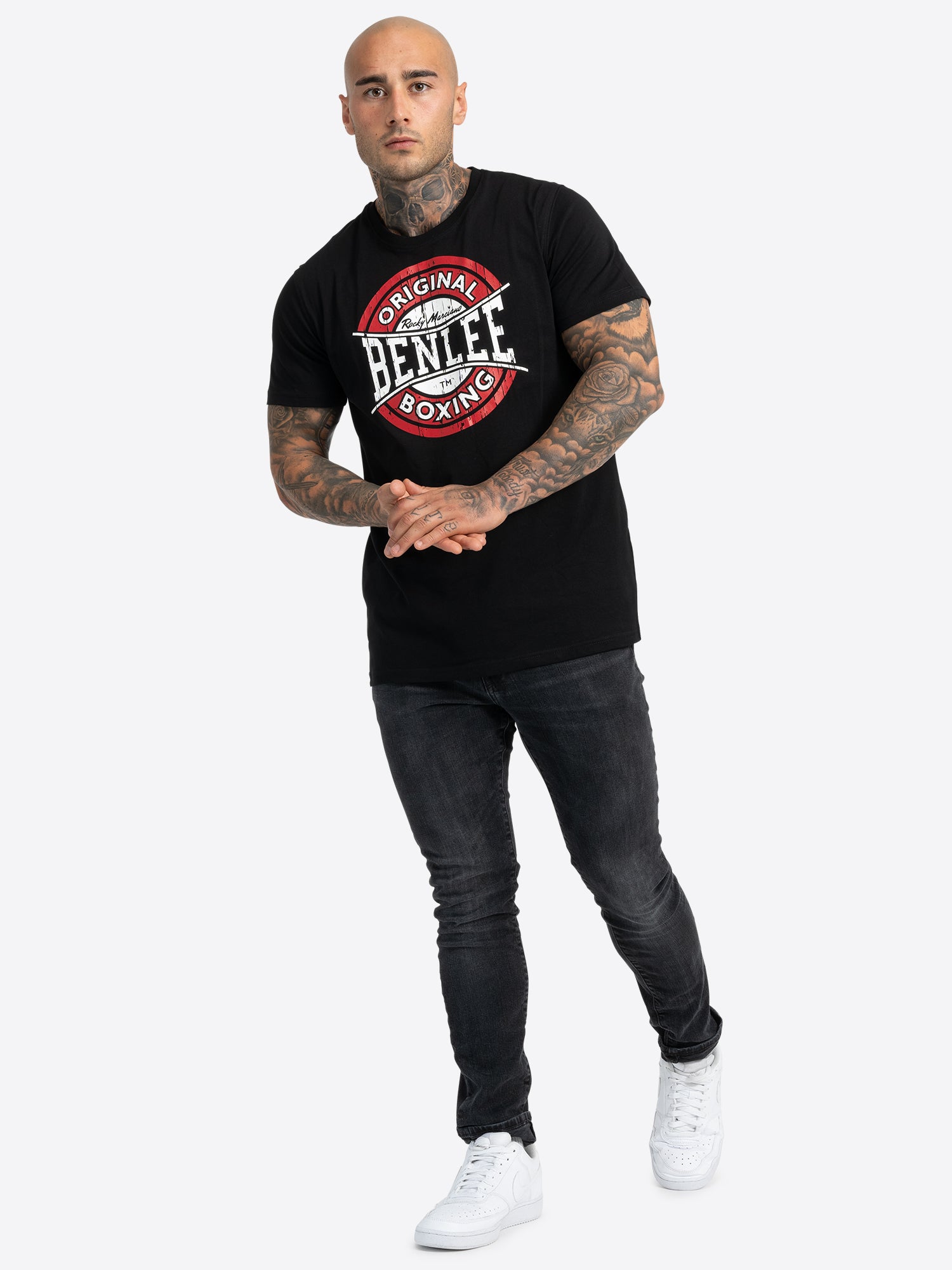 benlee-boxing-logo-t-shirt-herren-baumwoll-shirt-mit-distressed-kreis-logo image 3