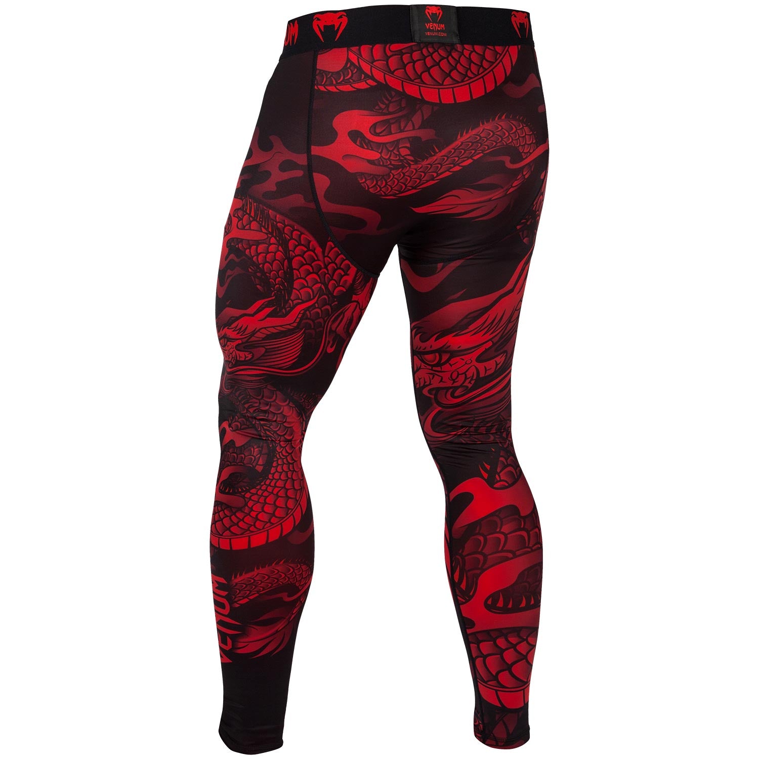 venum-dragon-s-flight-kompressionshose-schwarz-rot image 3