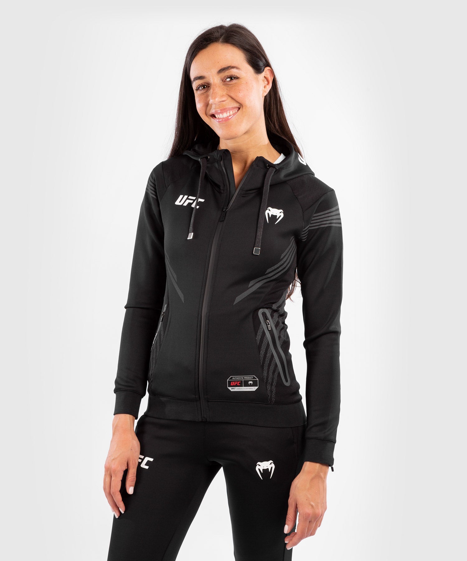 venum-ufc-authentic-fight-night-damen-walkout-hoodie-schwarz image 4