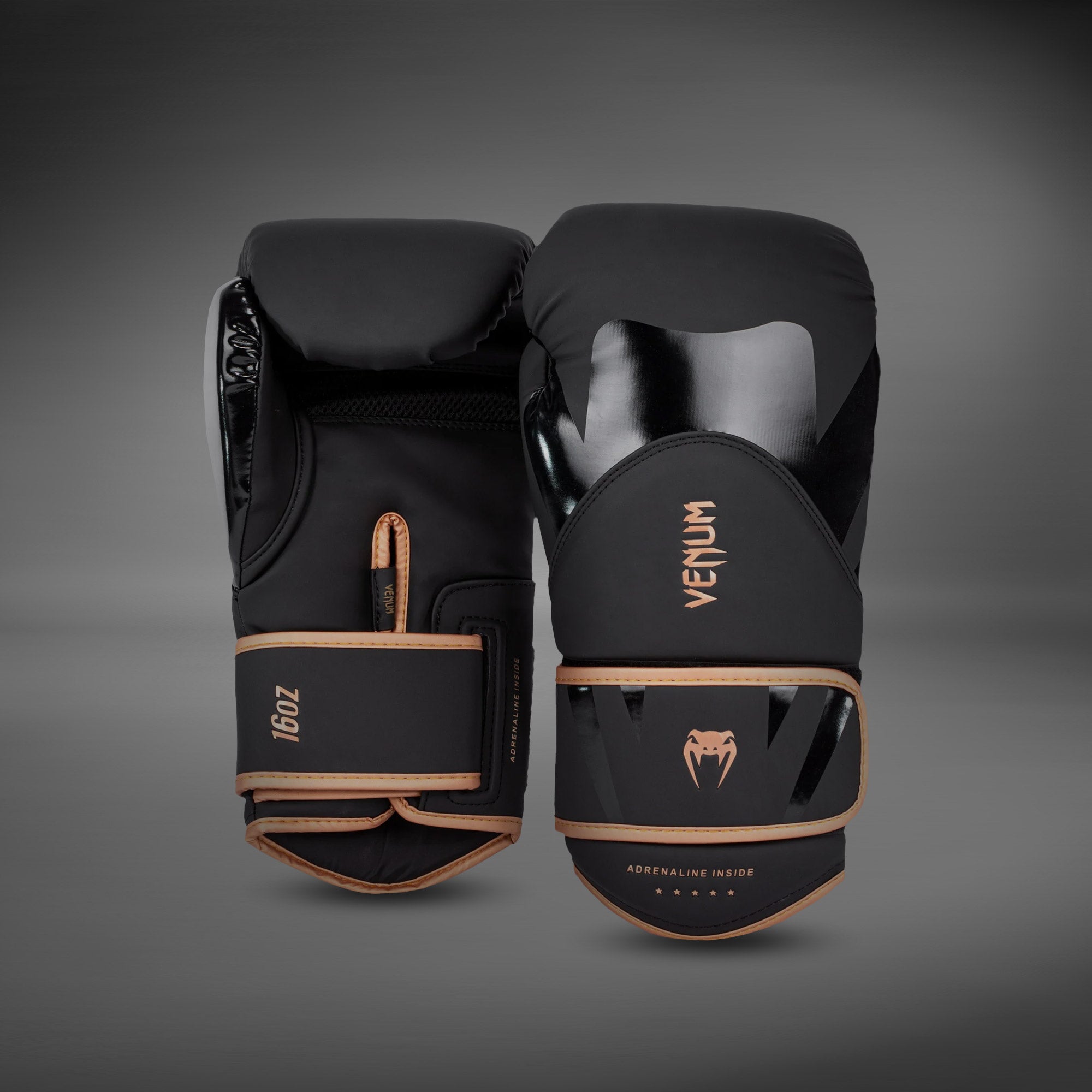 venum-challenger-4-0-boxhandschuhe-schwarz-bronze image 1