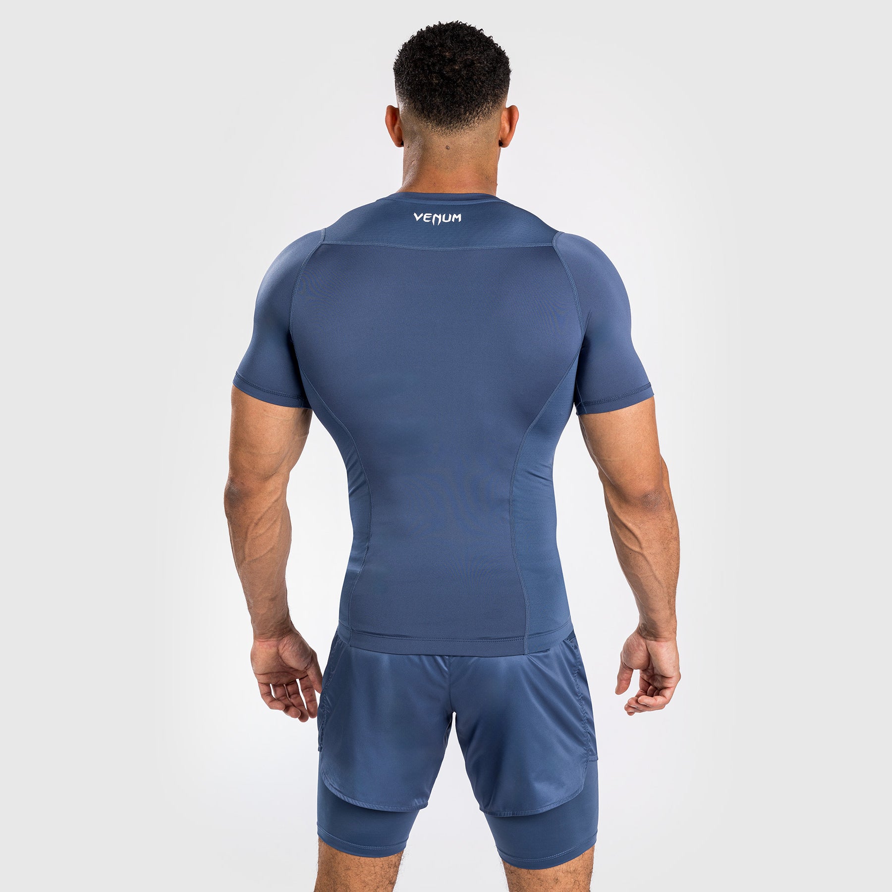 venum-attack-herren-kurzarm-rashguard-navyblau image 2