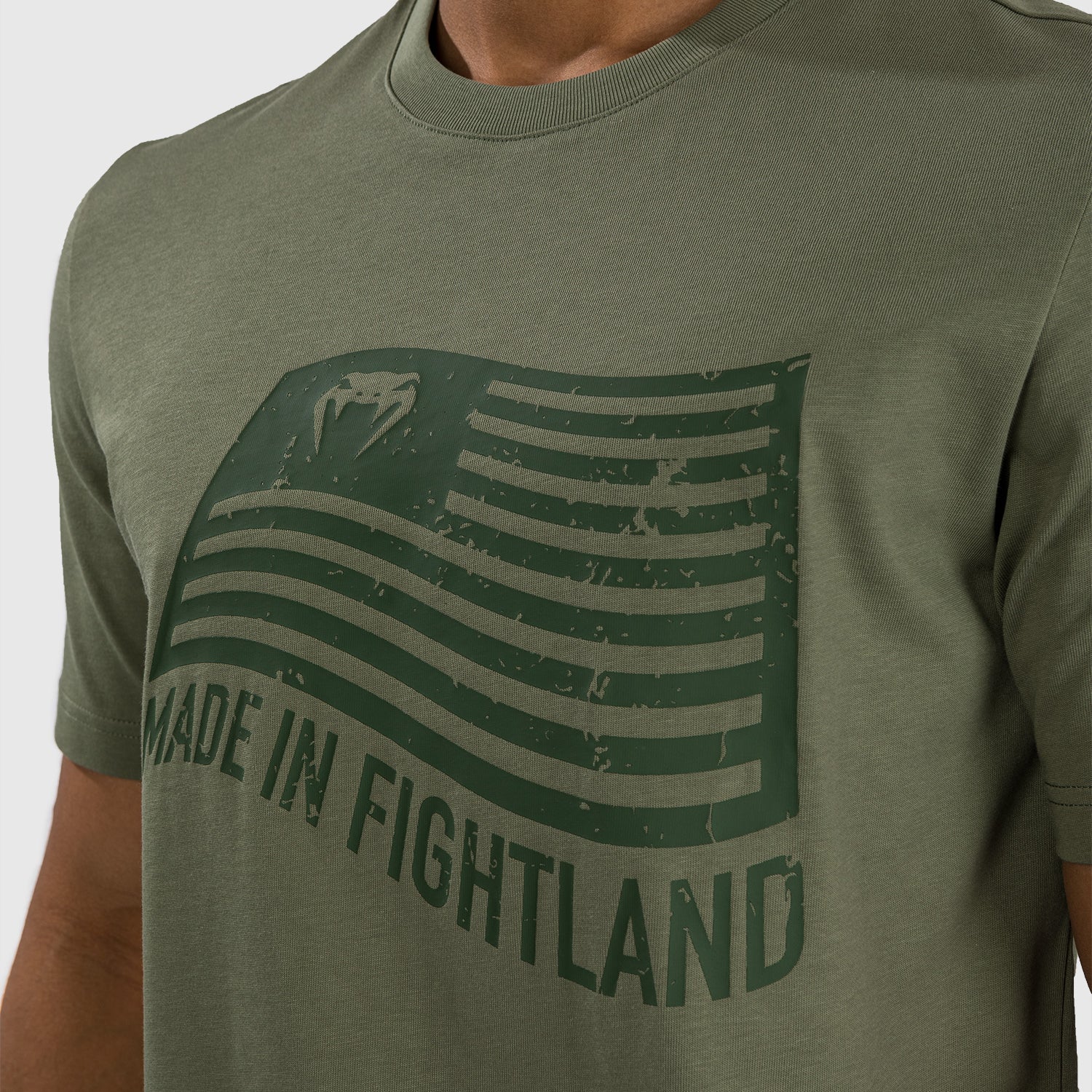 venum-made-in-fightland-t-shirt-herren-khaki image 5