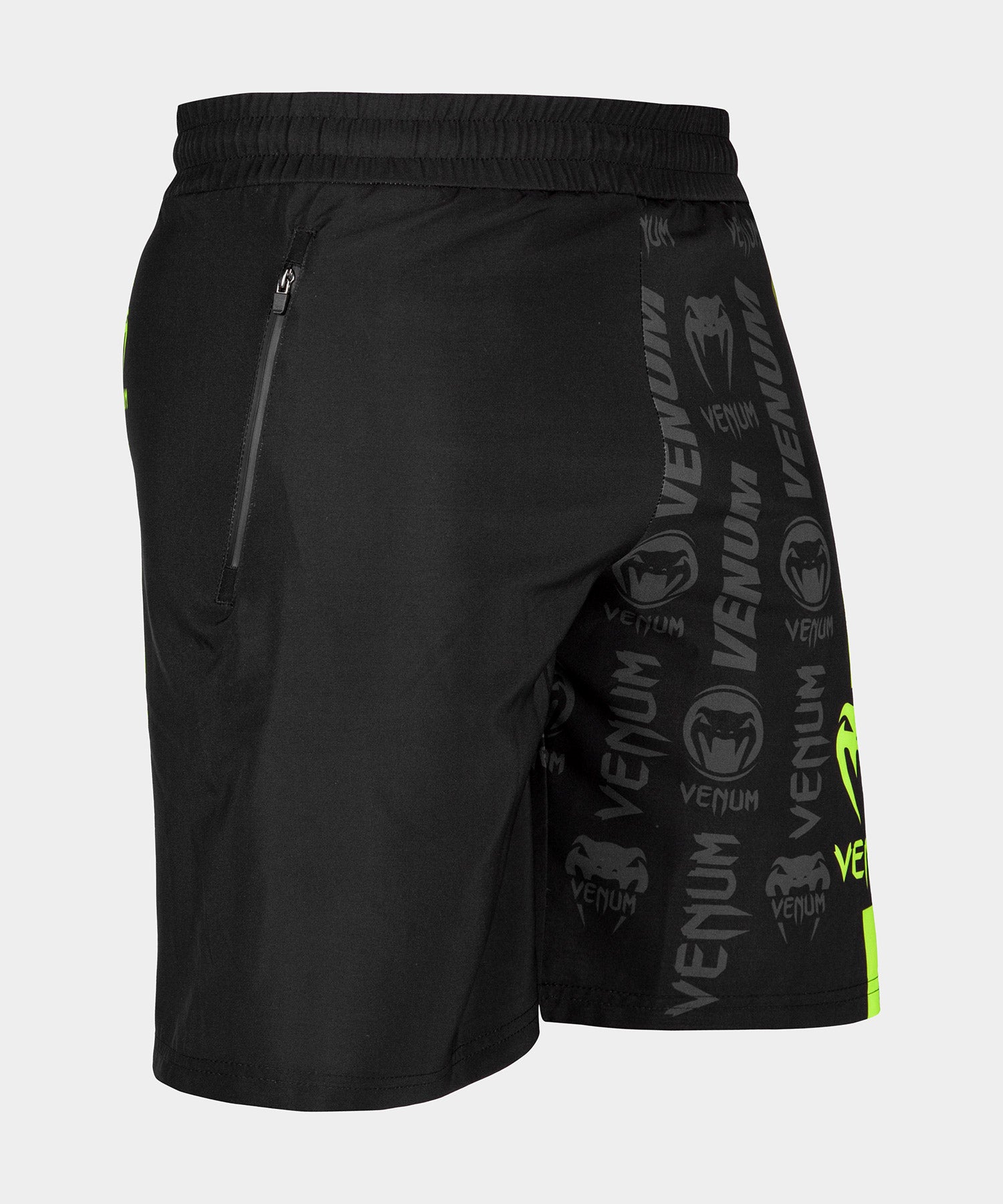 venum-logos-fitness-shorts-schwarz-neongelb-herren image 2
