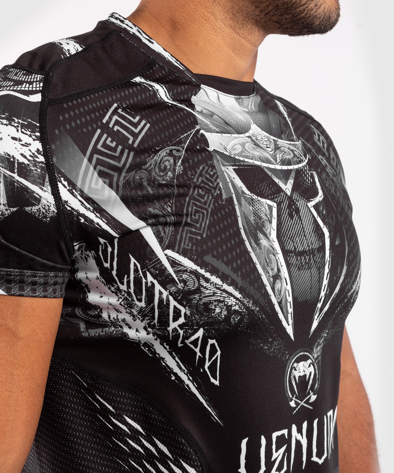 venum-gldtr-4-0-dry-tech-t-shirt-schwarz-wei image 5