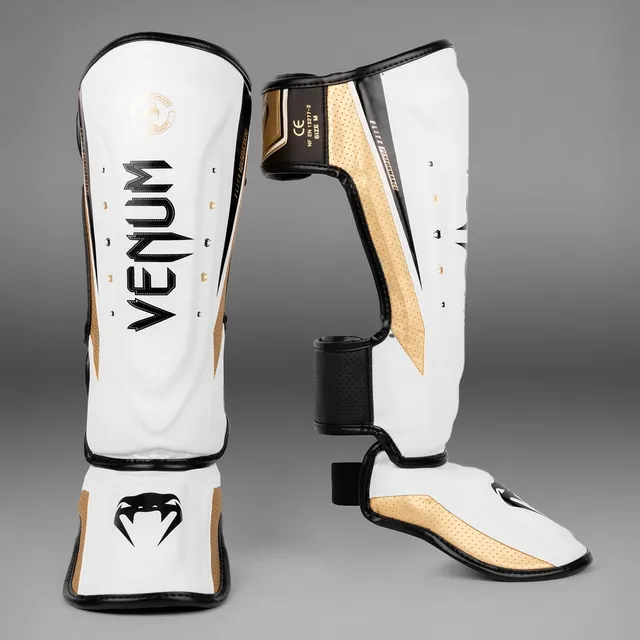 venum-elite-evo-schienbeinschoner-wei-gold image 1