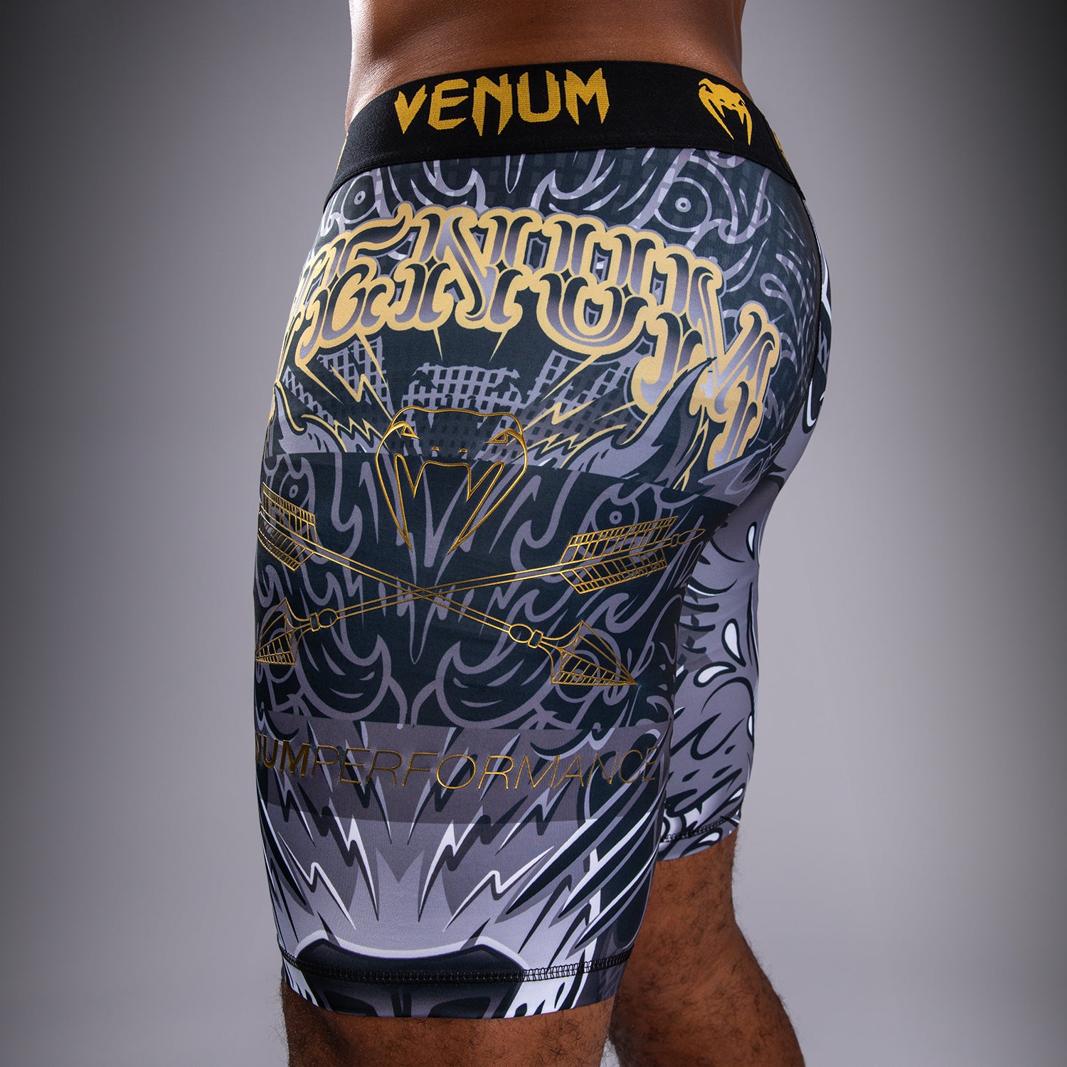 venum-wolf-atak-kompressionsshort-schwarz-grau image 6