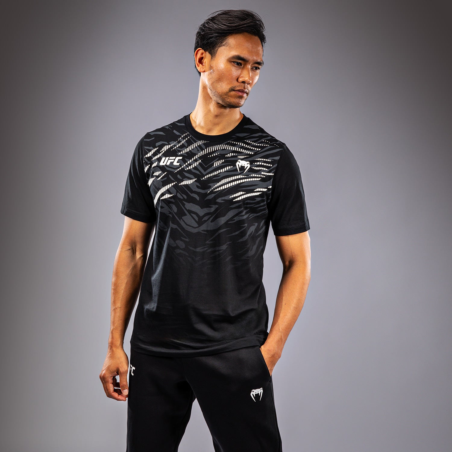 ufc-fusion-by-venum-replica-t-shirt-herren-kurzarm-schwarz image 3