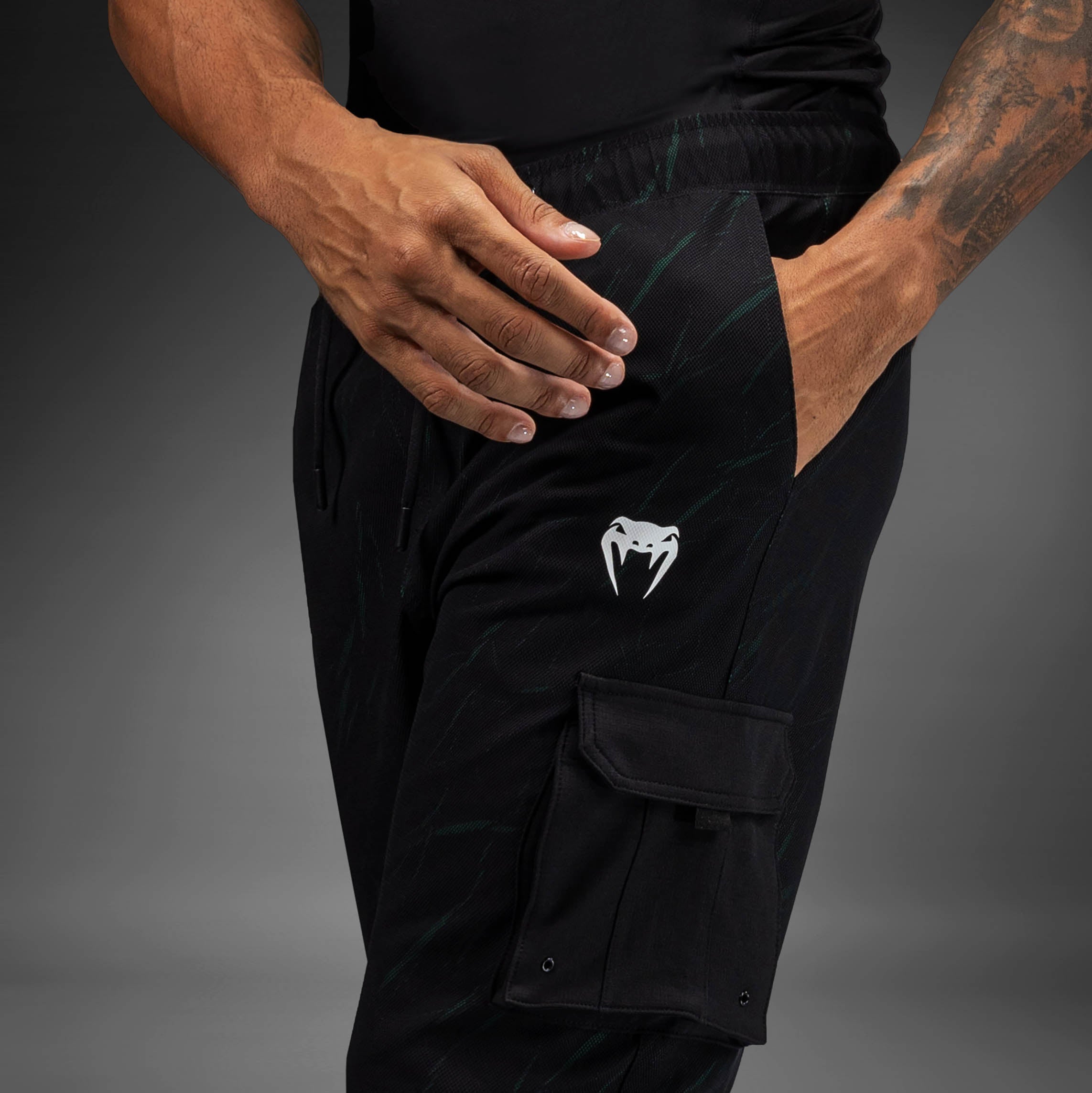 venum-trooper-herren-trainingshose-schwarz-waldgr-n image 5