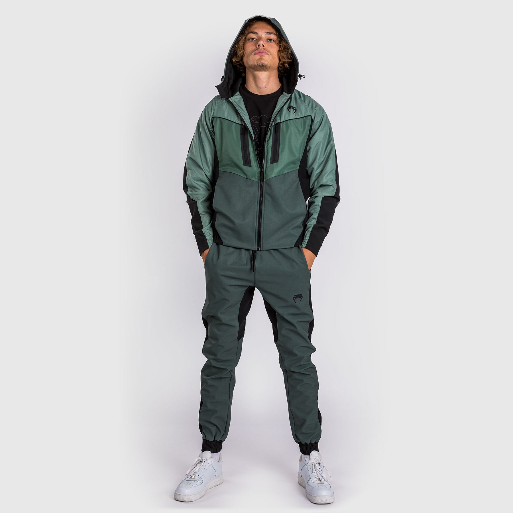 venum-laser-3-0-trainingsjacke-herren-schwarz-khaki image 4