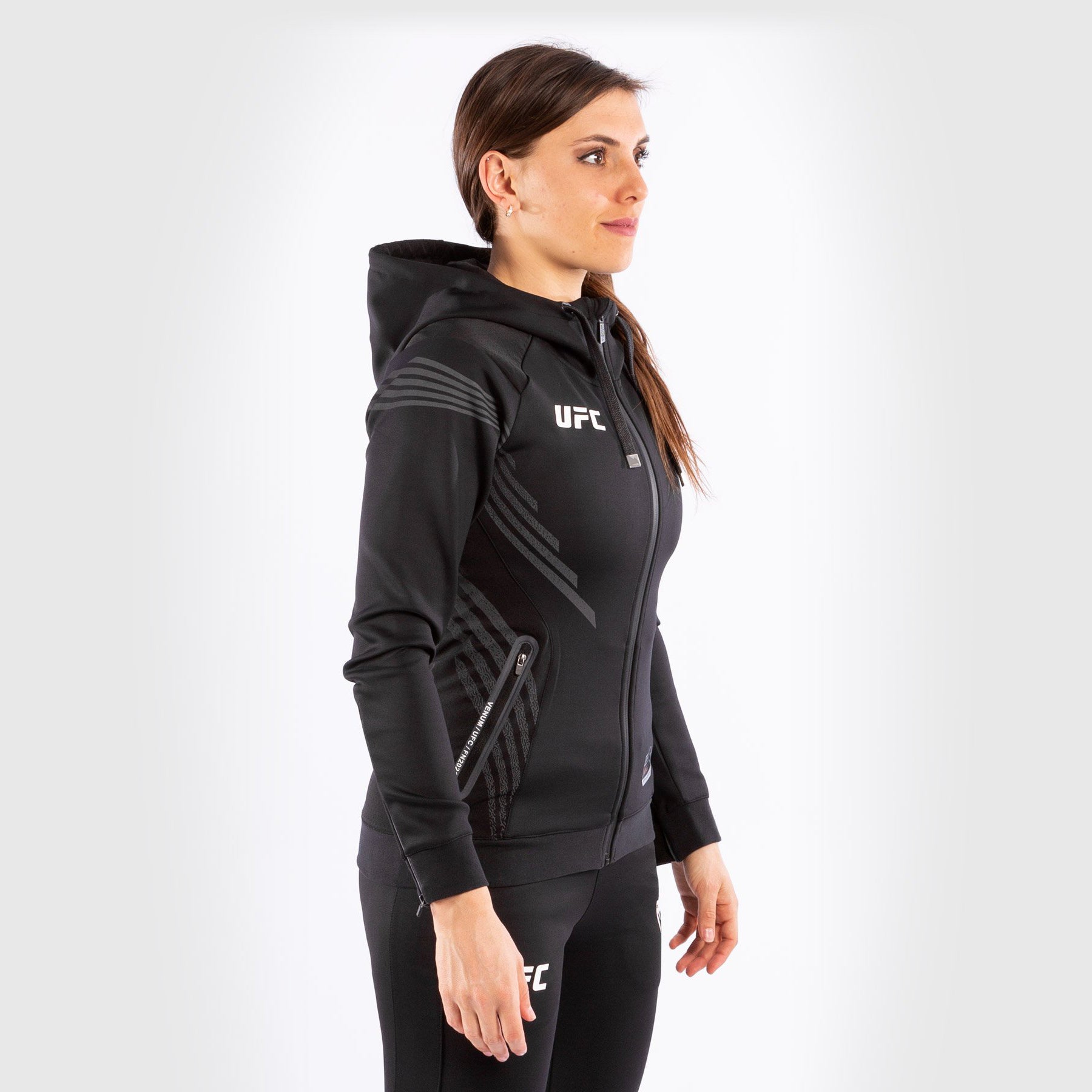 ufc-venum-authentic-fight-night-damen-walkout-hoodie-personalisiert-schwarz image 2