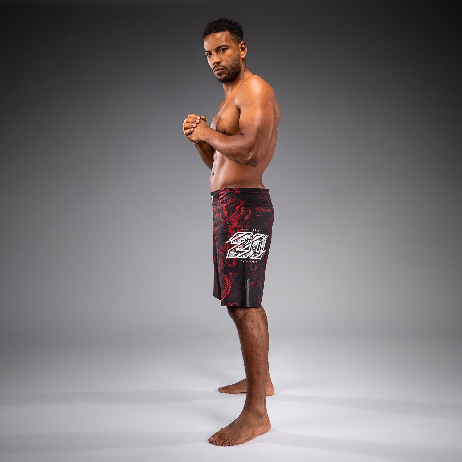 venum-20th-anniversary-fightshorts-herren-schwarz-rot image 7