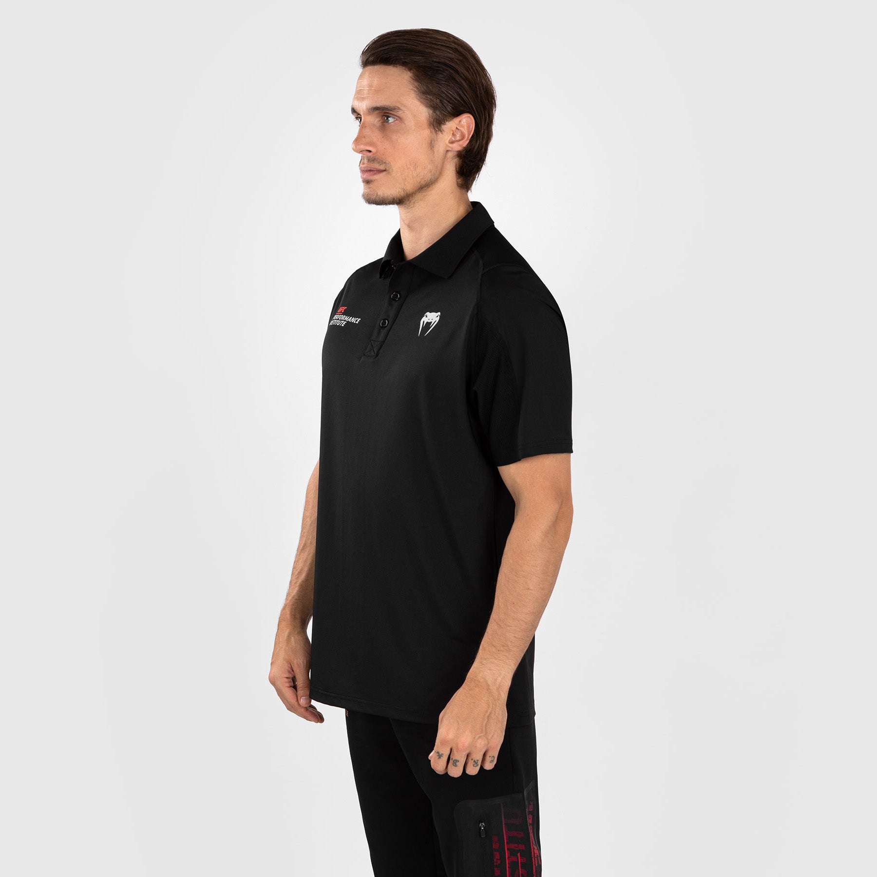 venum-ufc-performance-institute-2-0-poloshirt-f-r-m-nner-schwarz-rot image 8