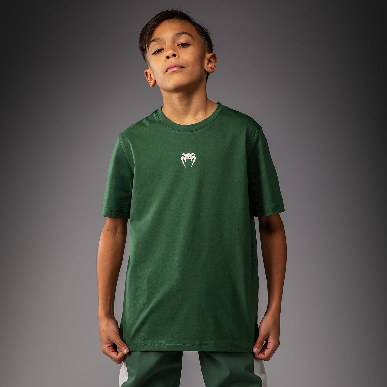 venum-contender-kids-t-shirt-kinder-waldgr-n-off-white image 1