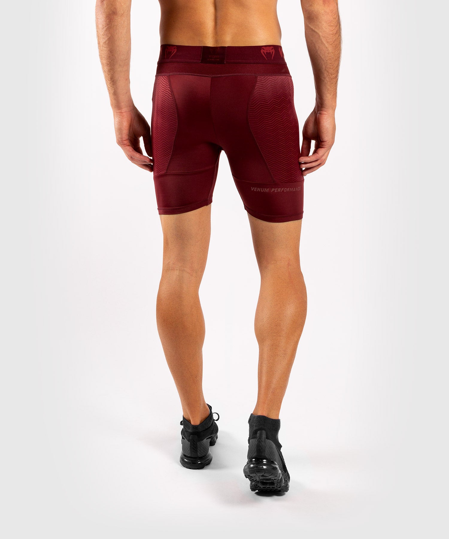 venum-g-fit-kompressions-shorts-herren-burgundrot image 4