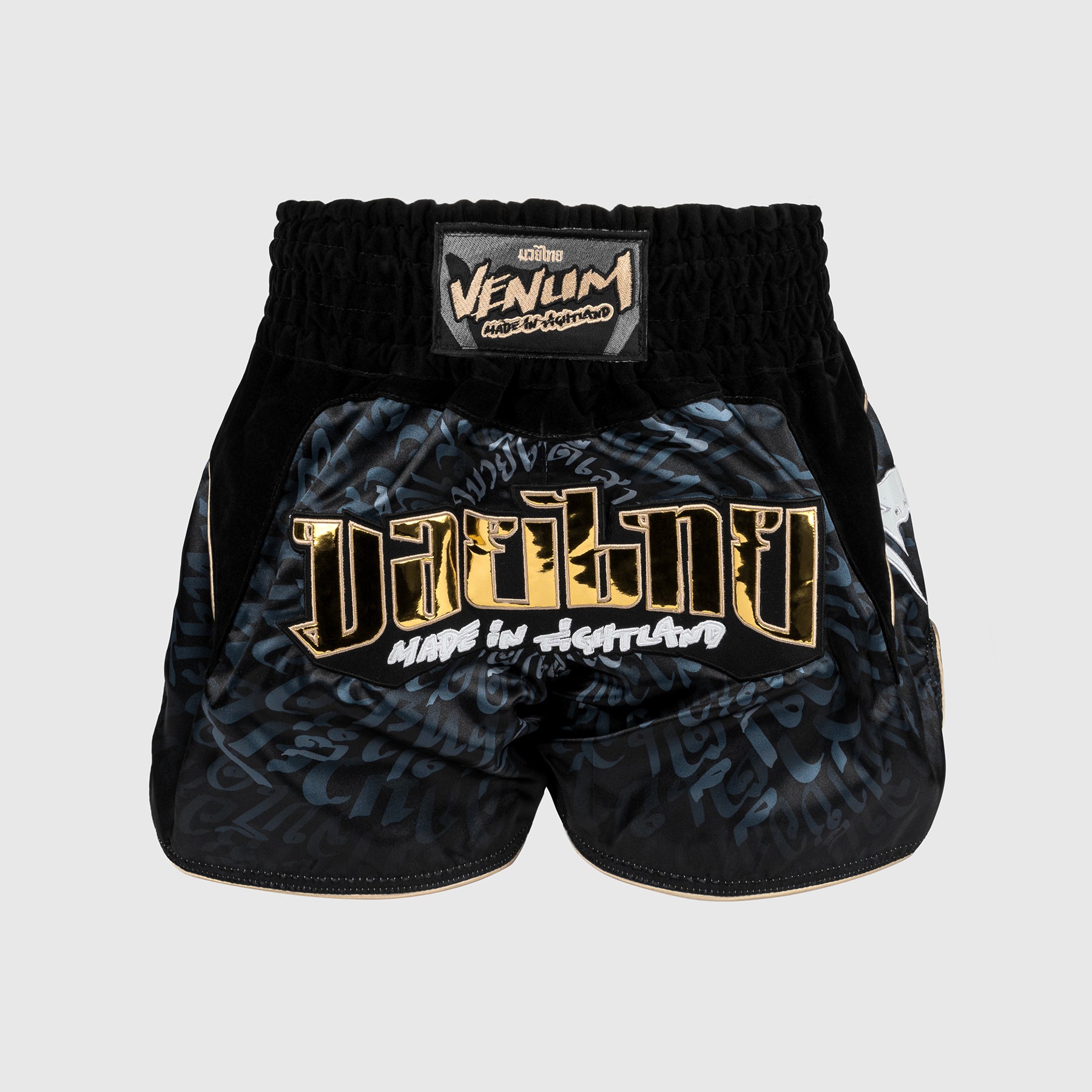venum-attack-muay-thai-shorts-schwarz-grau image 1