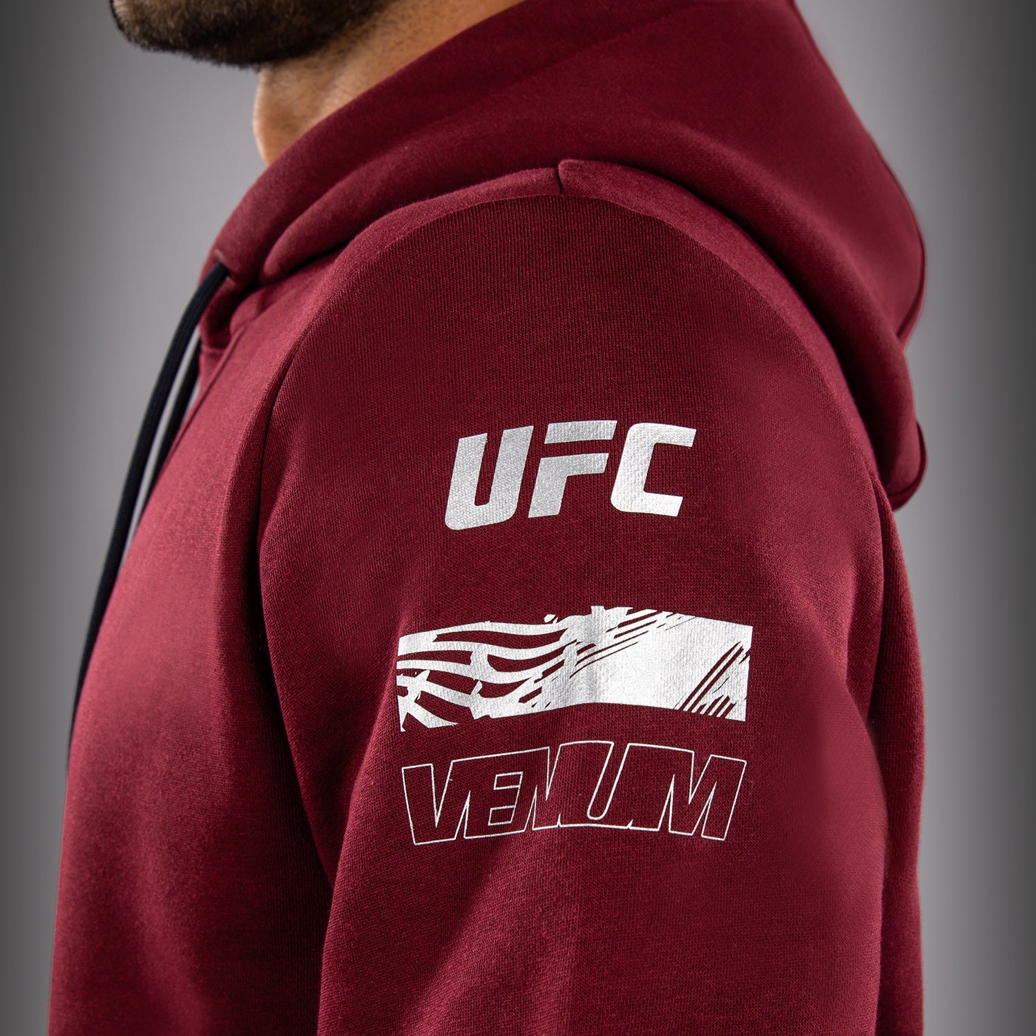 ufc-zenith-by-venum-authentic-fight-week-pullover-hoodie-herren-burgunderrot image 5