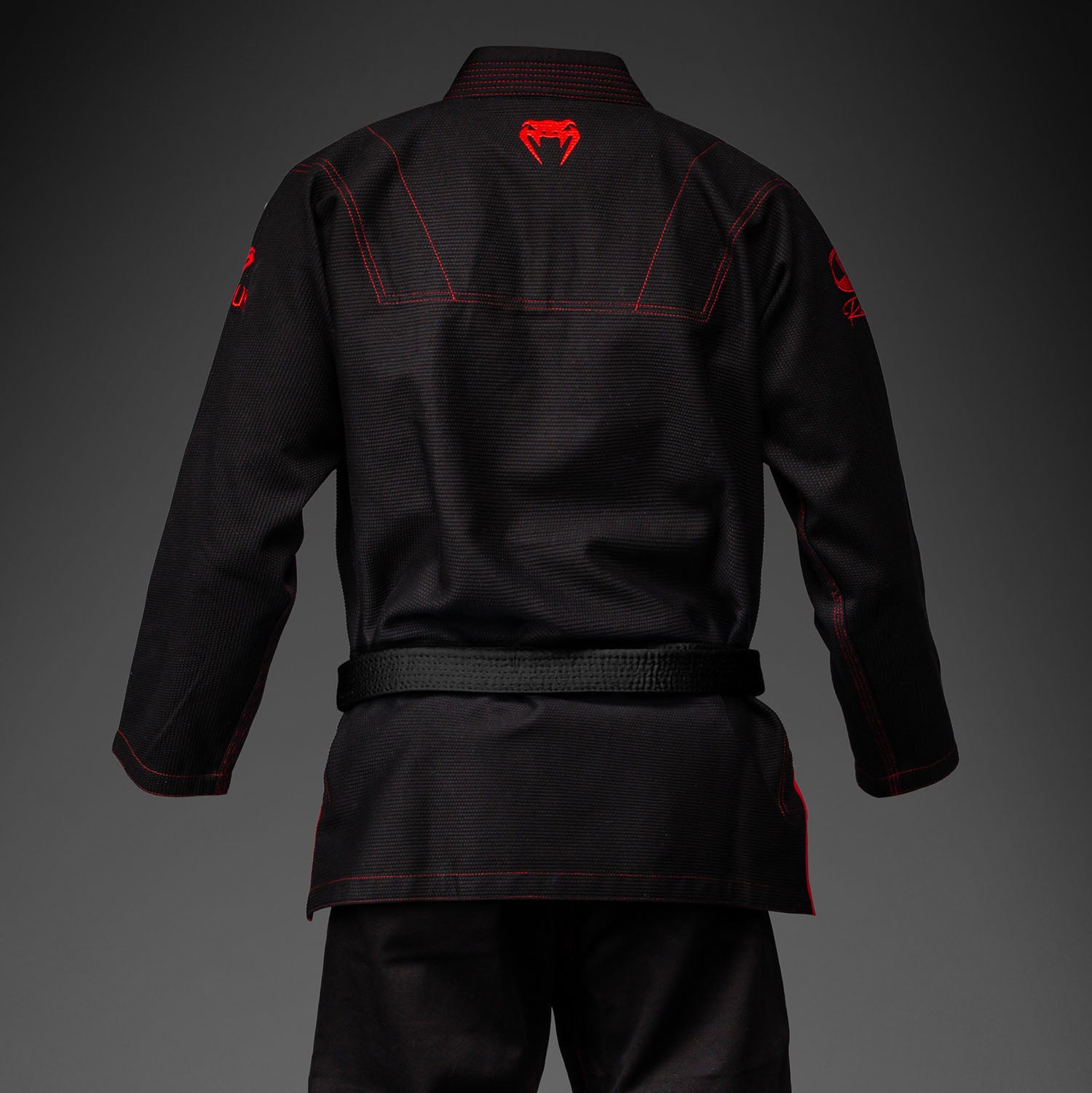 venum-x-roger-gracie-signature-bjj-gi-schwarz-rot image 4
