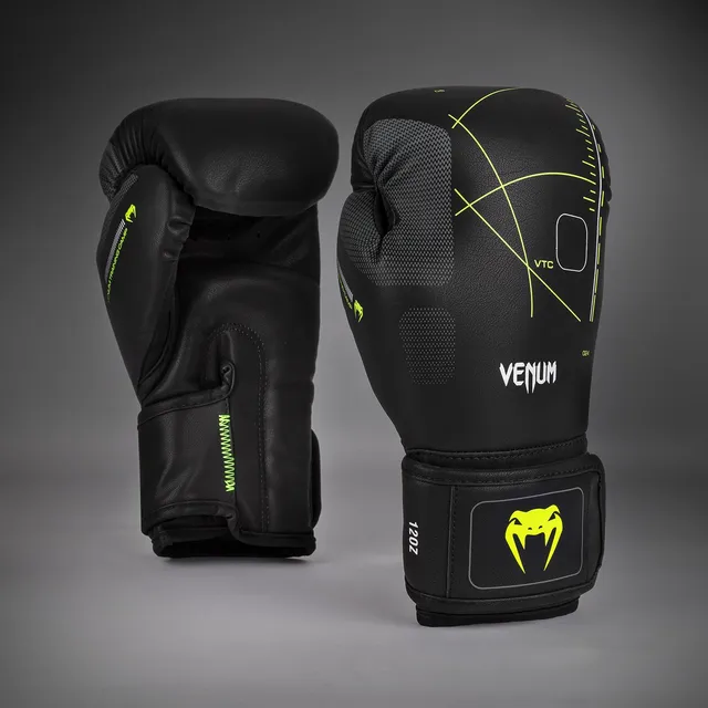 venum-training-camp-4-0-boxhandschuhe-schwarz-neongr-n image 1