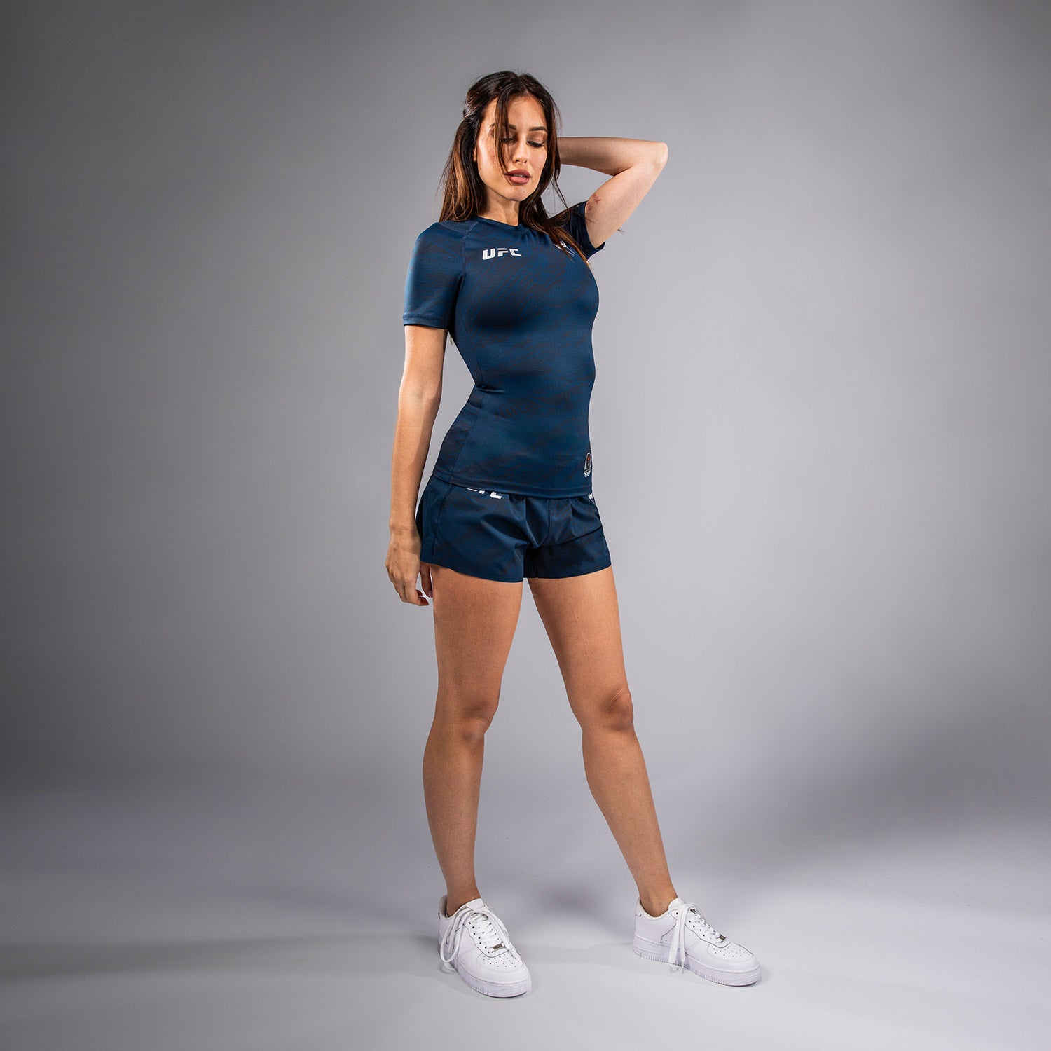 ufc-fusion-by-venum-fight-week-damen-performance-kurzarm-rashguard-ozeanisches-b image 5