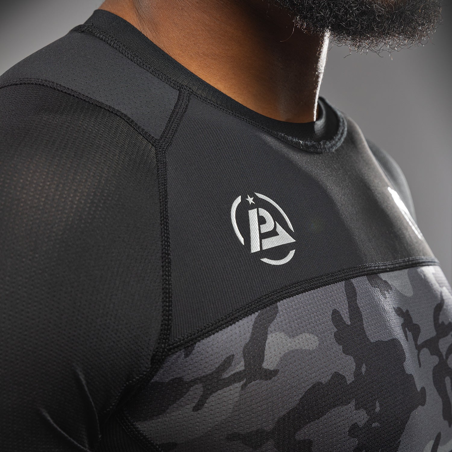 venum-x-polaris-kurzarm-rashguard-schwarz-grau-herren image 7