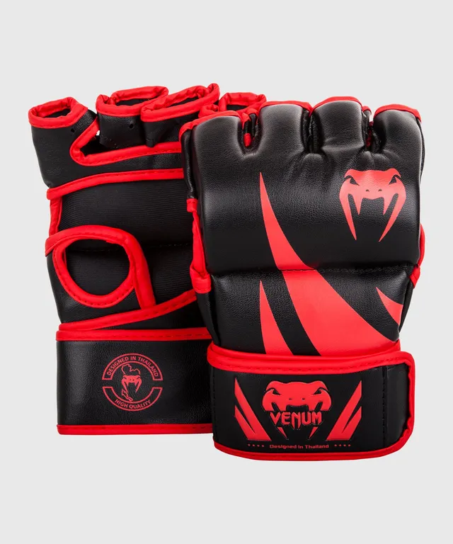 venum-challenger-mma-handschuhe-ohne-daumen-schwarz-rot image 1