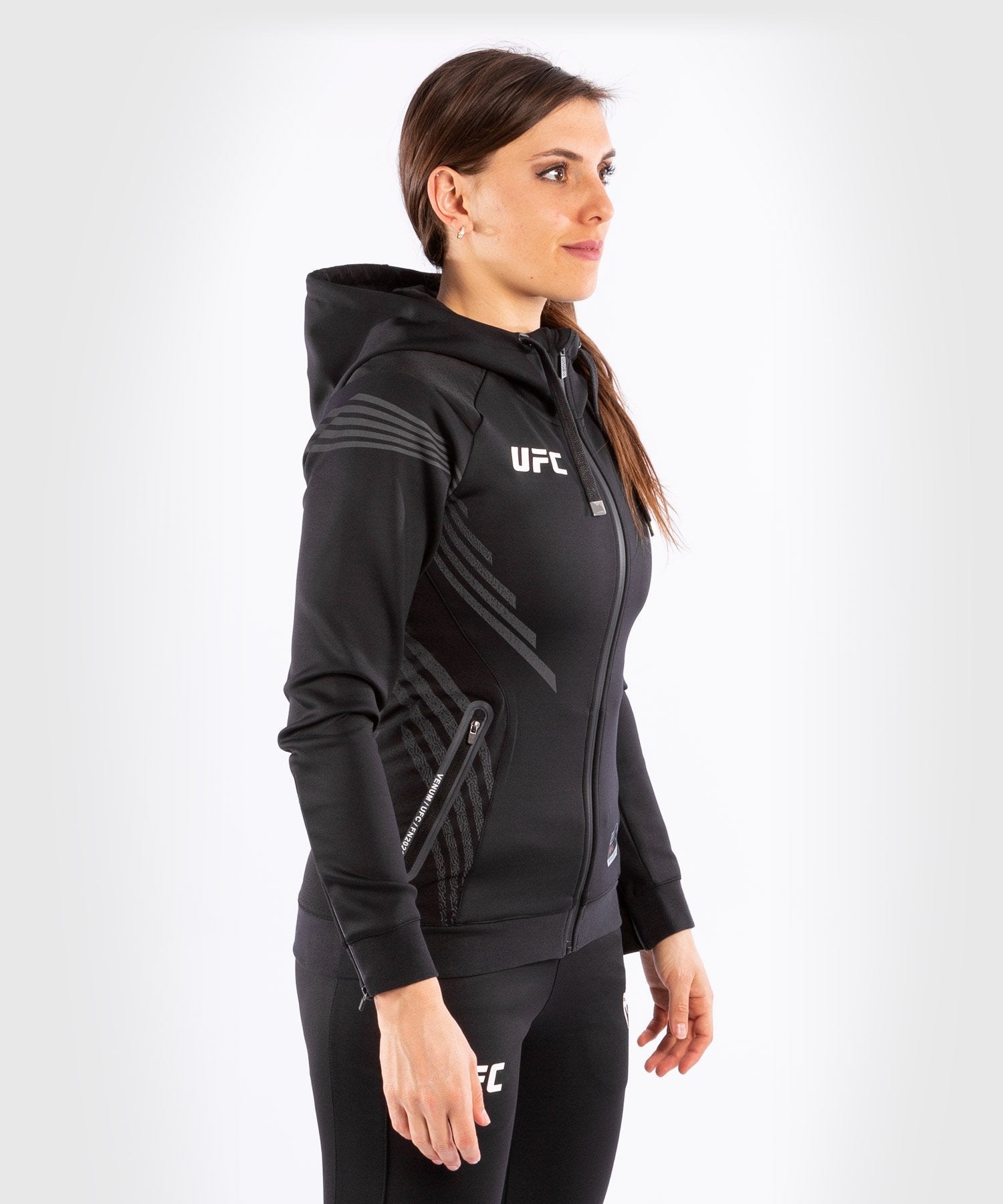 venum-ufc-authentic-fight-night-damen-walkout-hoodie-schwarz image 2