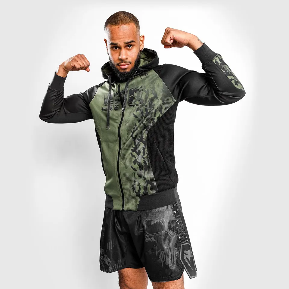 venum-ufc-authentic-fight-week-herren-kapuzenpullover-mit-reissverschluss-khaki image 1