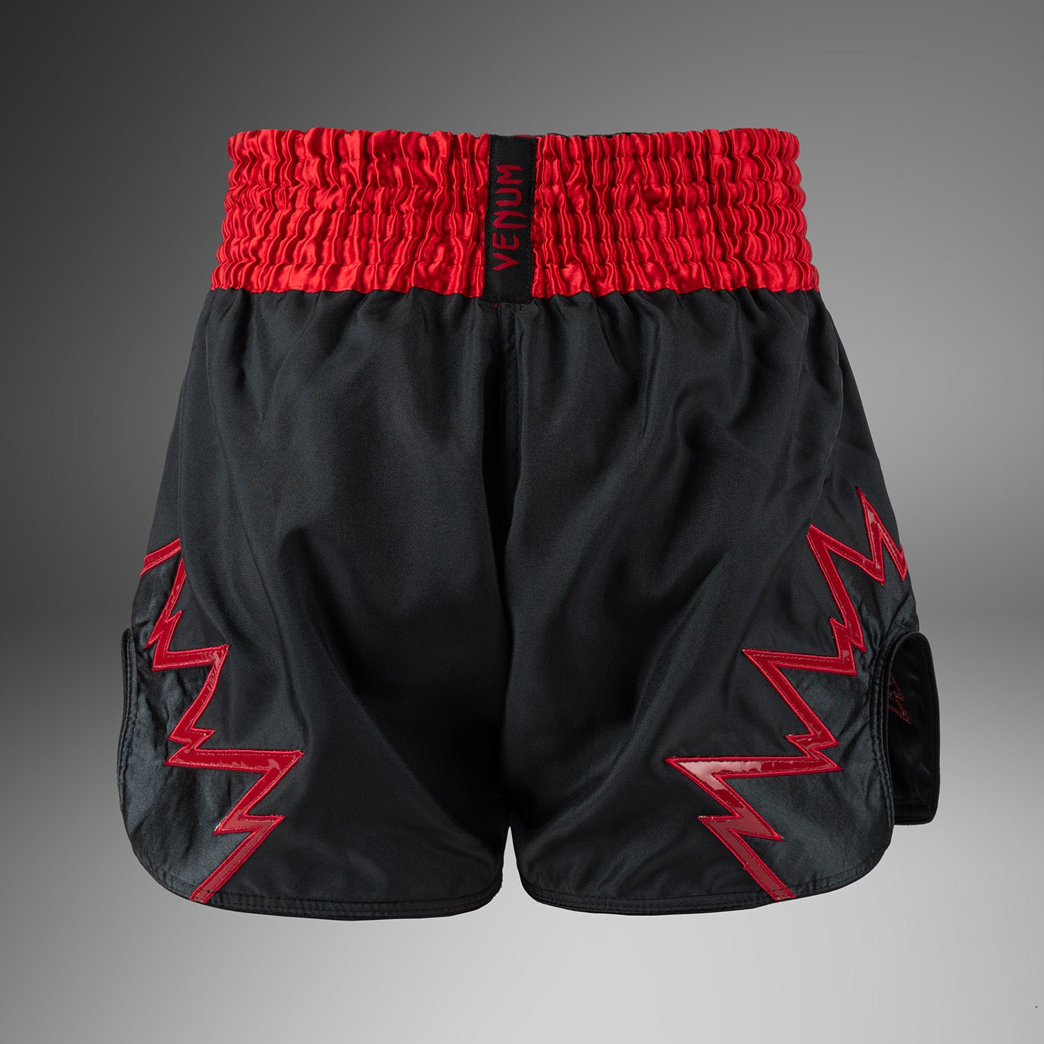 venum-inferno-muay-thai-shorts-kohlegrau-rot image 3