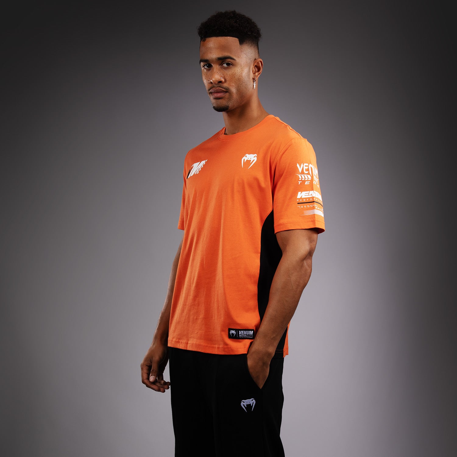 venum-motorsport-t-shirt-tangerine-orange-herren image 3