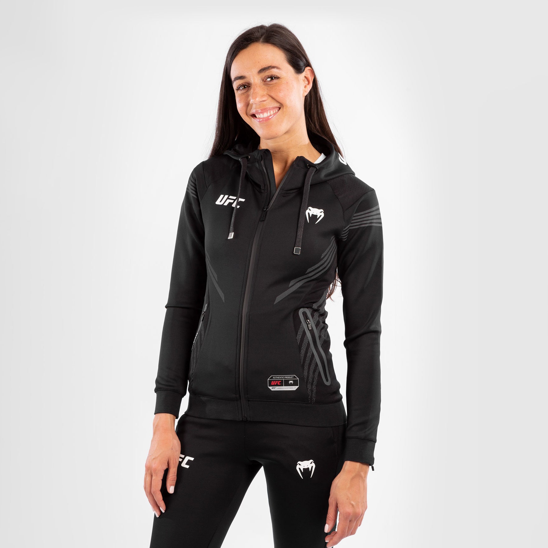 ufc-venum-authentic-fight-night-walkout-hoodie-damen-schwarz image 4