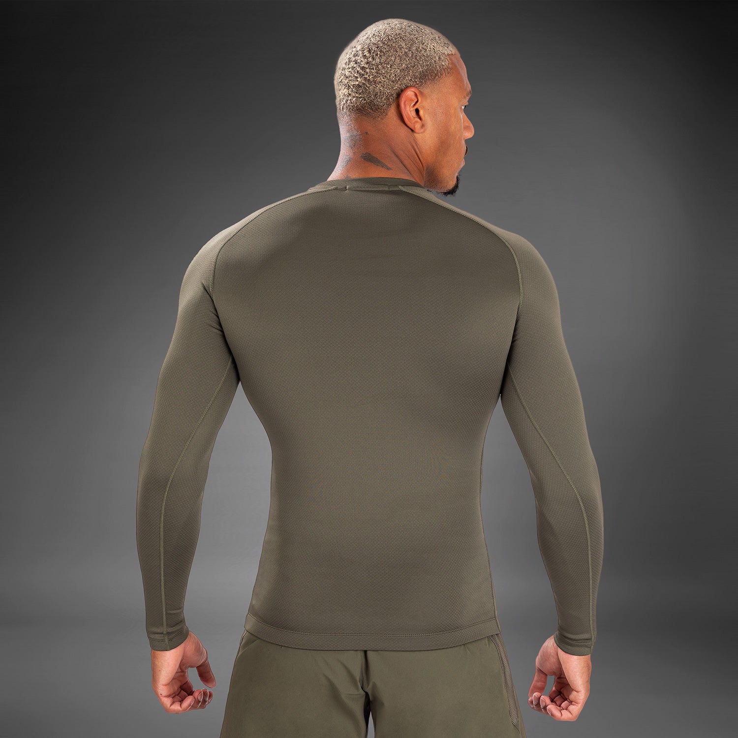 venum-contender-rashguard-langarm-herren-khaki-kompression image 5