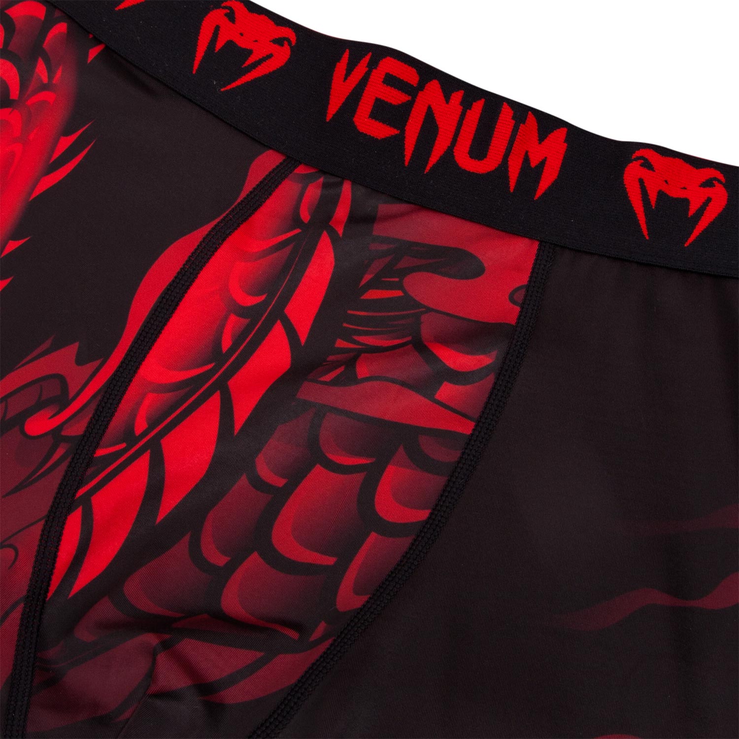 venum-dragon-s-flight-kompressionshose-schwarz-rot image 5