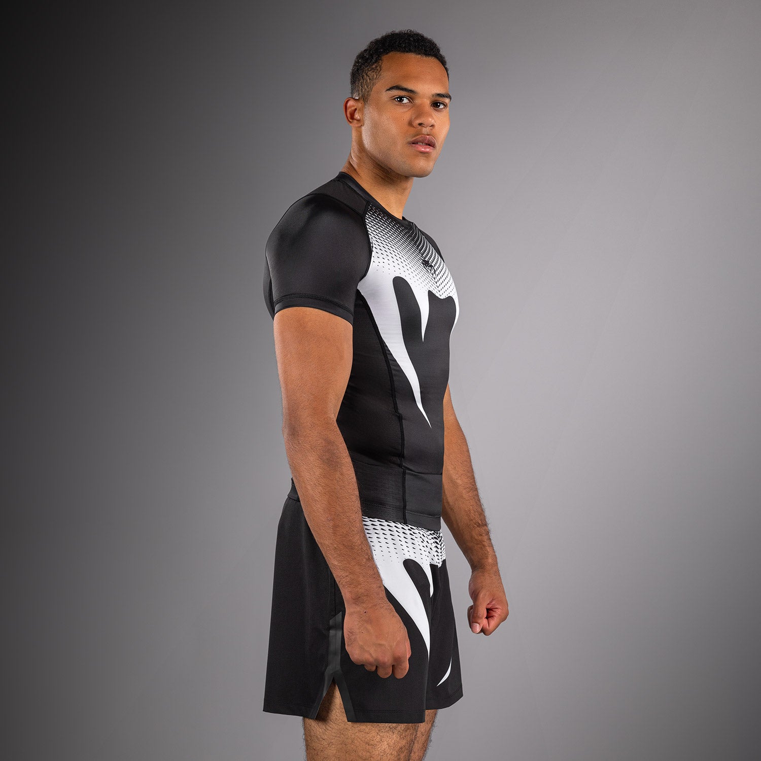 venum-no-gi-rashguard-langarm-ibjjf-herren-schwarz-wei image 2