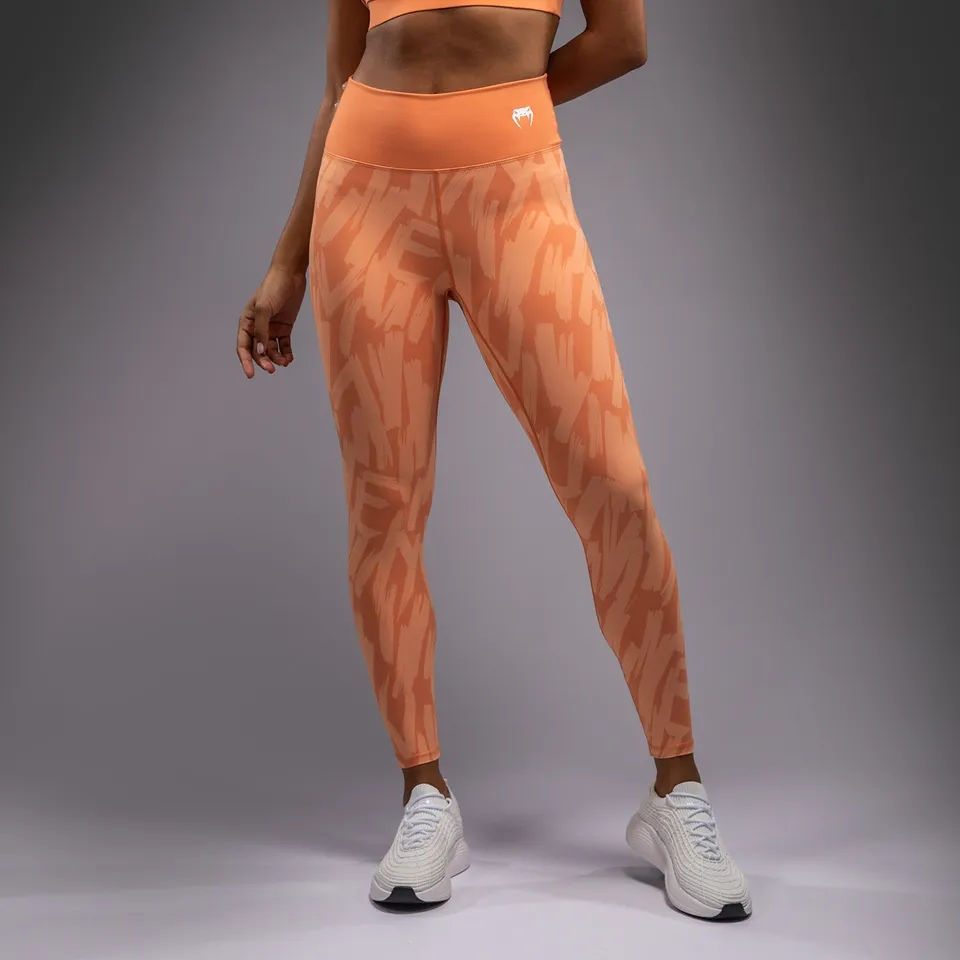 venum-graffiti-leggings-damen-in-voller-l-nge-samtaprikose image 1