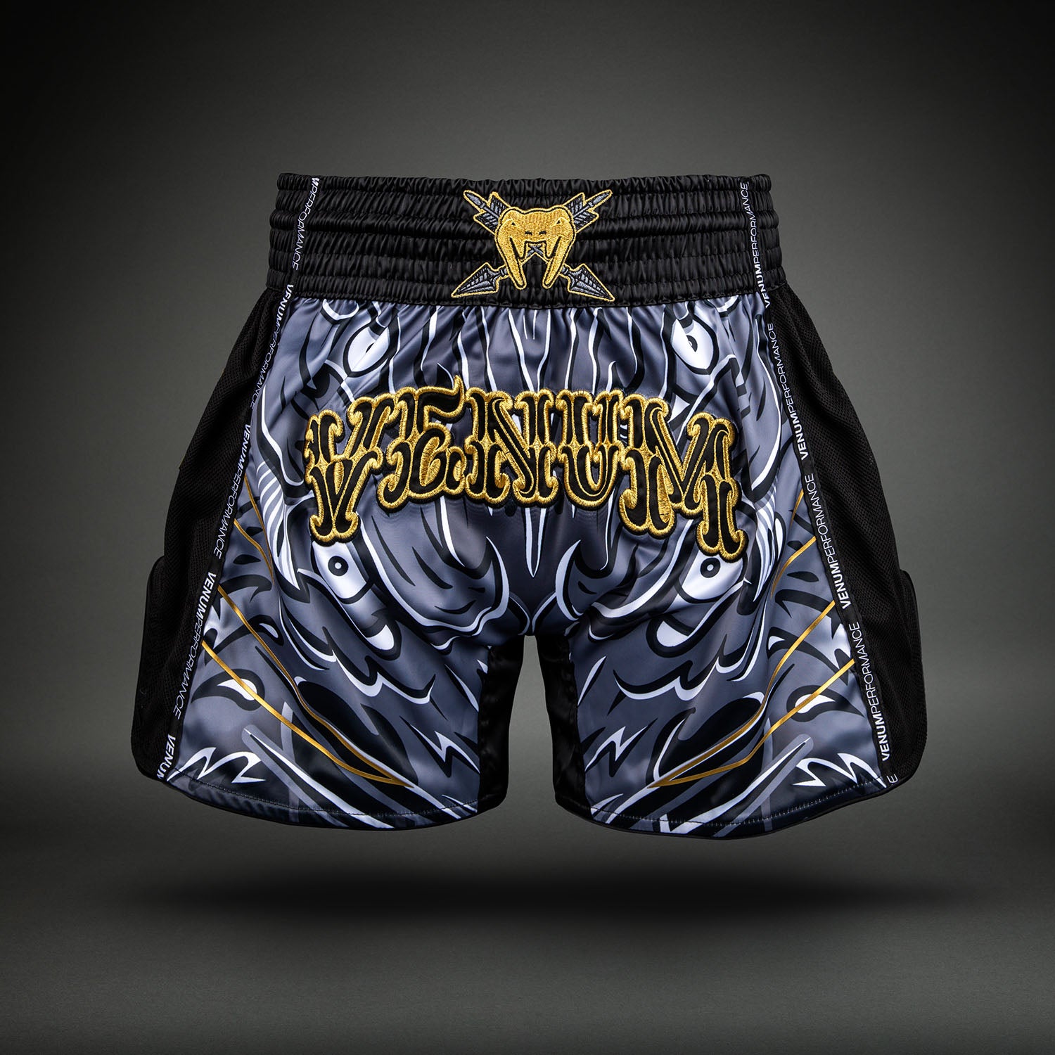 venum-wolf-atak-muay-thai-shorts-schwarz-grau image 1