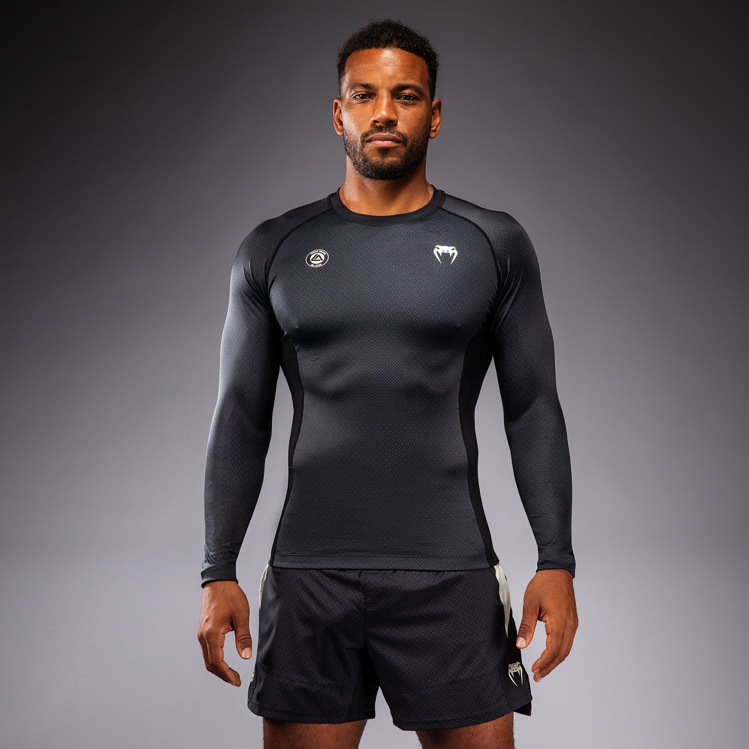 venum-x-roger-gracie-academy-langarm-rashguard-schwarz-herren image 1