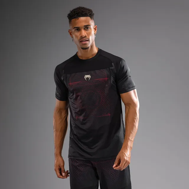 venum-g-fit-air-herren-dry-tech-t-shirt-tiefschwarz-feuerrot image 1