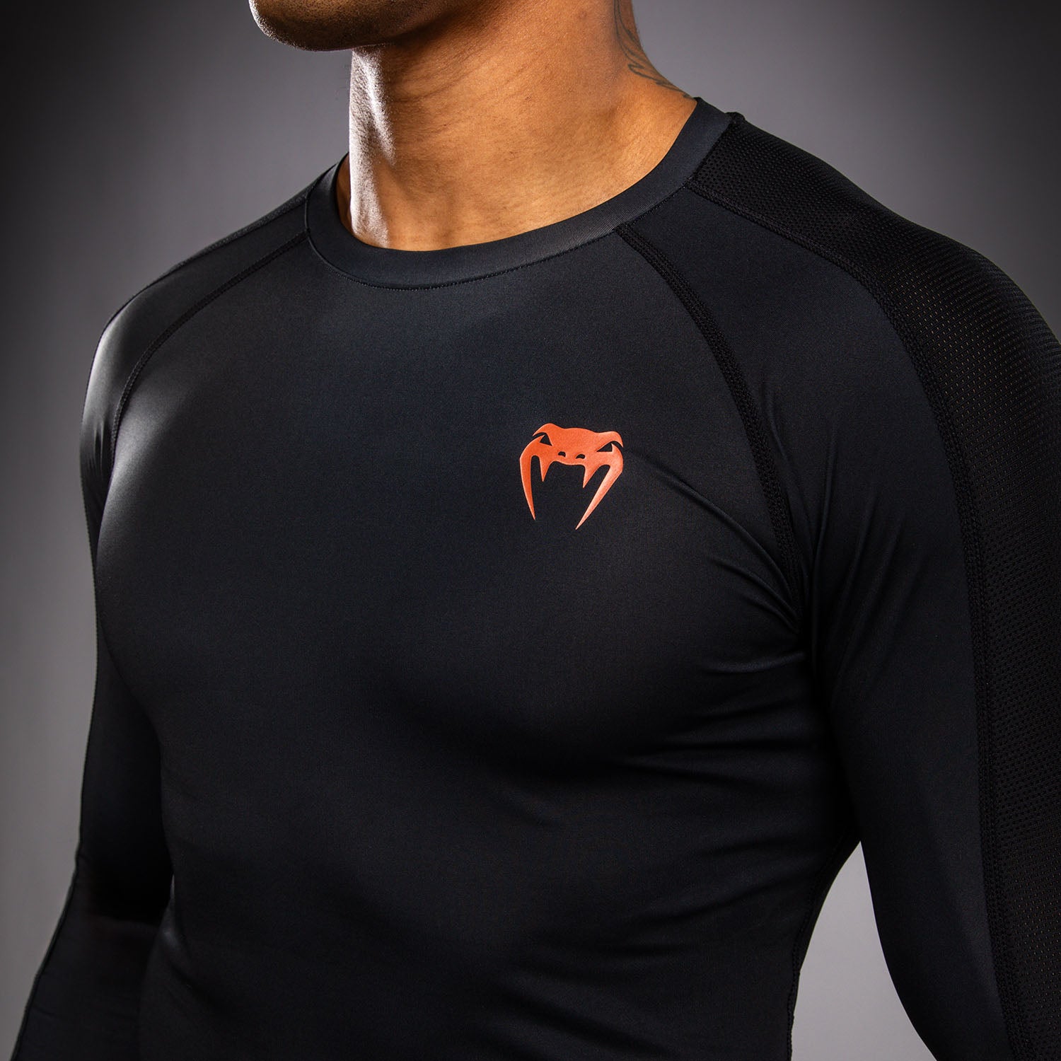 venum-thunder-dragon-rashguard-langarm-schwarz-grau-kupfer image 6
