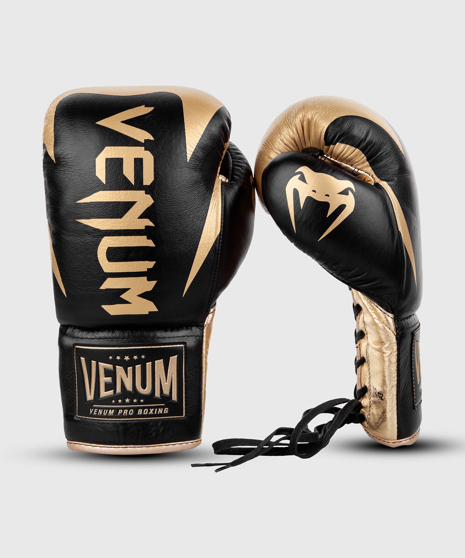 venum-hammer-profi-boxhandschuhe-mit-schn-rung-schwarz-gold-2 image 2