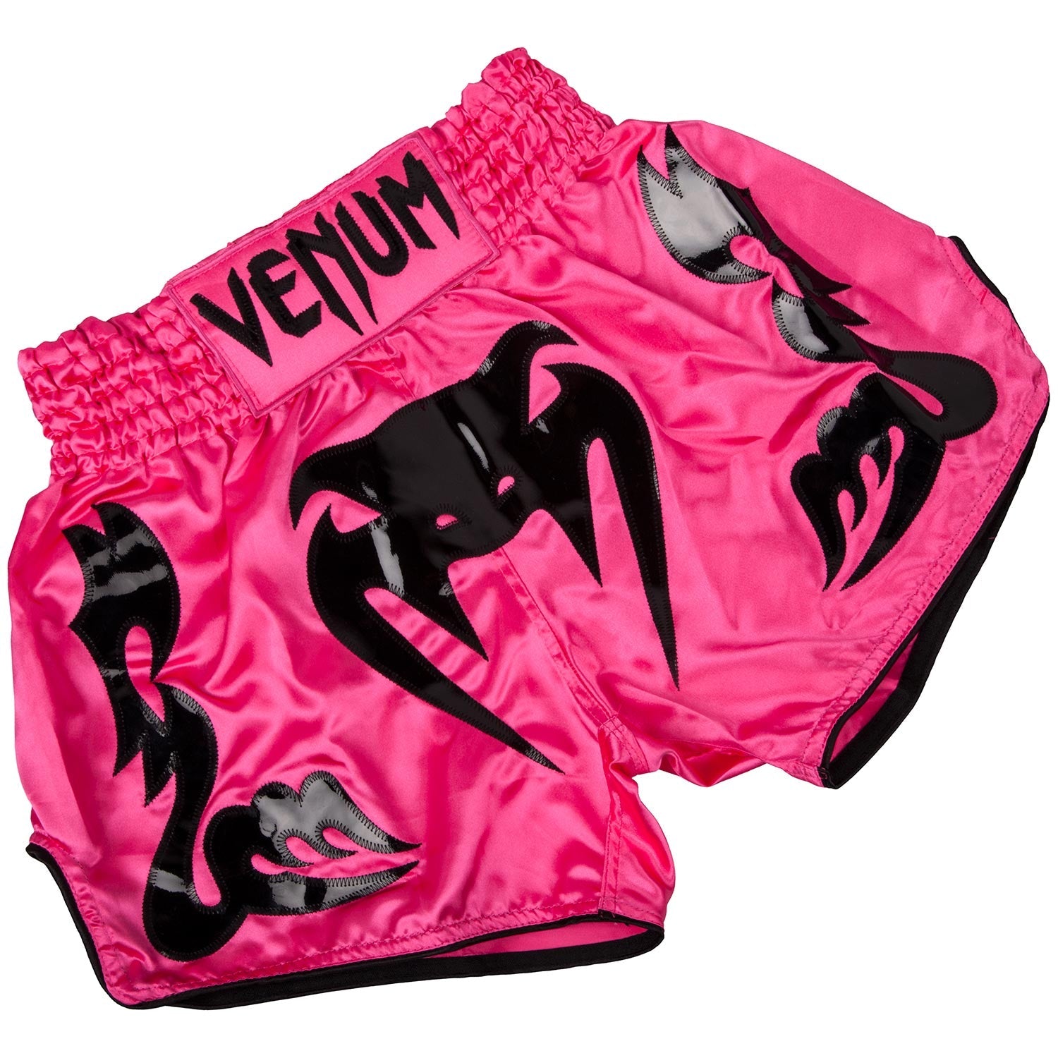 venum-bangkok-inferno-muay-thai-shorts-rosa-schwarz image 1